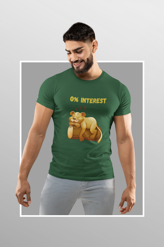 0% Interest Unisex Round Neck T-Shirt